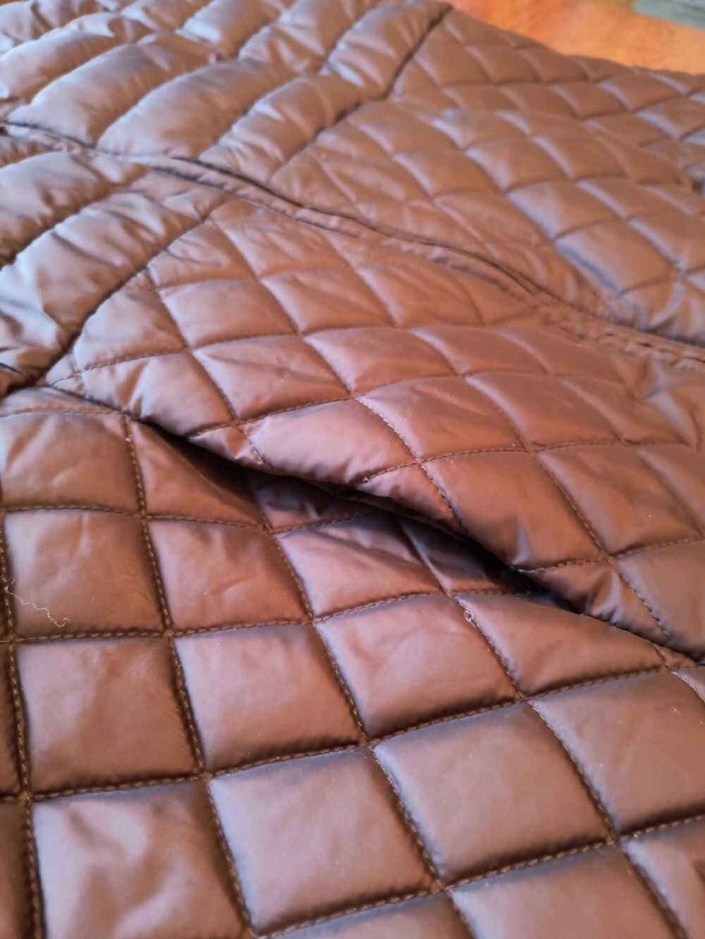 Laura Scott Woman 1X Dark Brown Quilted Vest Zip-Up Lightweight - Picture 4 of 7